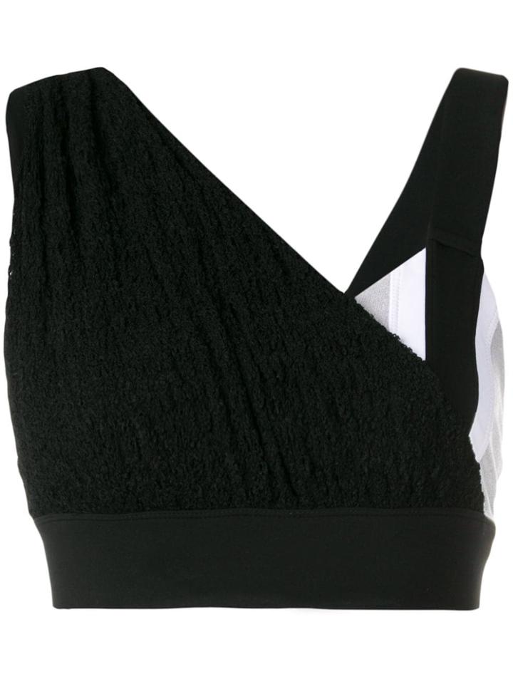 No Ka' Oi Panel Cropped Top - Black