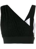 No Ka' Oi Panel Cropped Top - Black