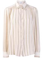 Louis Feraud Vintage 1970's Striped Shirt - Neutrals