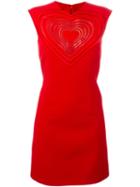 Christopher Kane Macrame Heart Shift Dress, Women's, Size: 10, Red, Polyester/acetate/silk/viscose