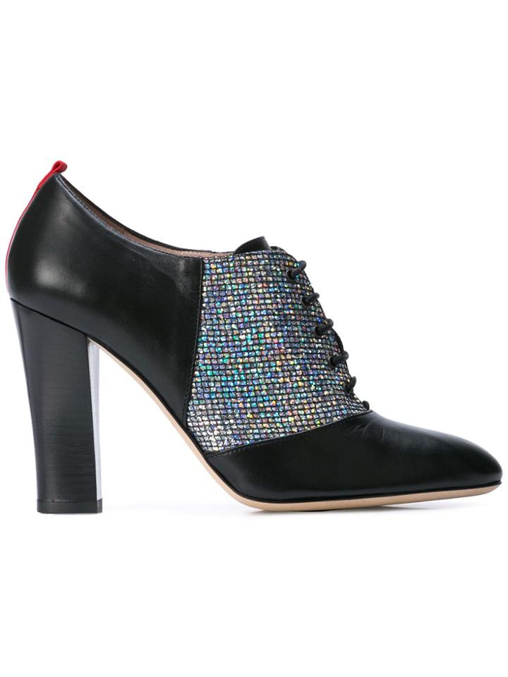 Sjp Collection Sequin Embellished Heels - Black