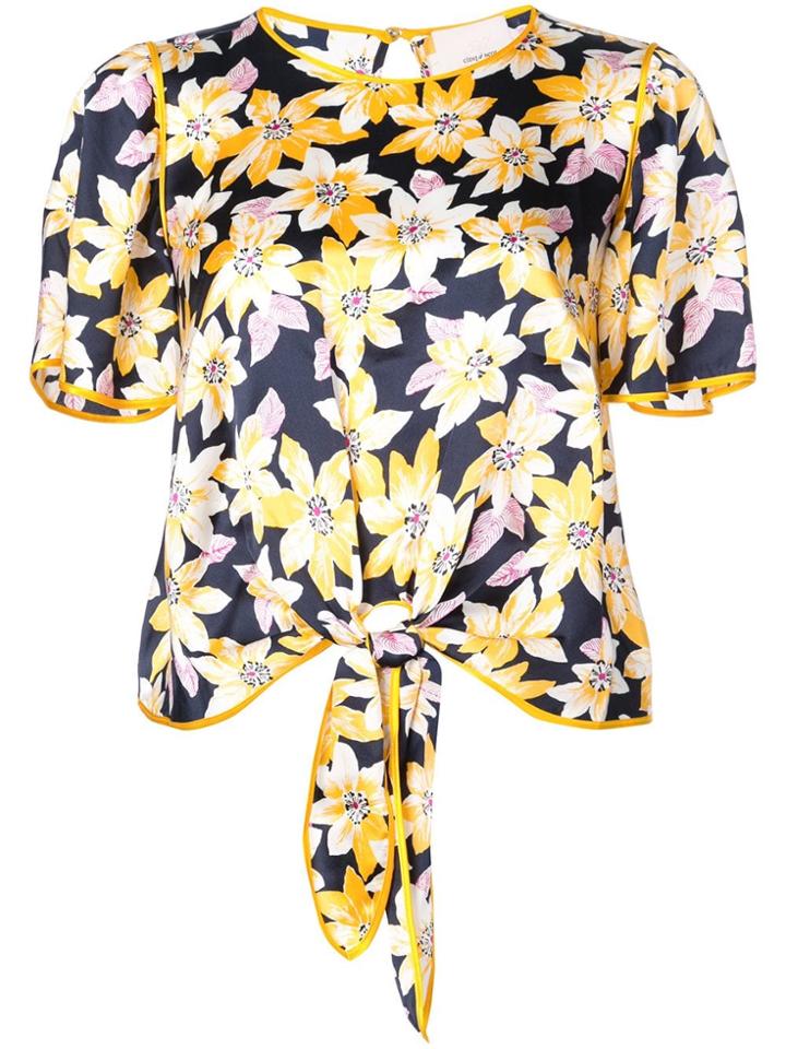 Cinq A Sept Kristi Floral Top - Blue