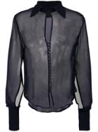 Andrea Bogosian Sheer Longsleeved Shirt - Black