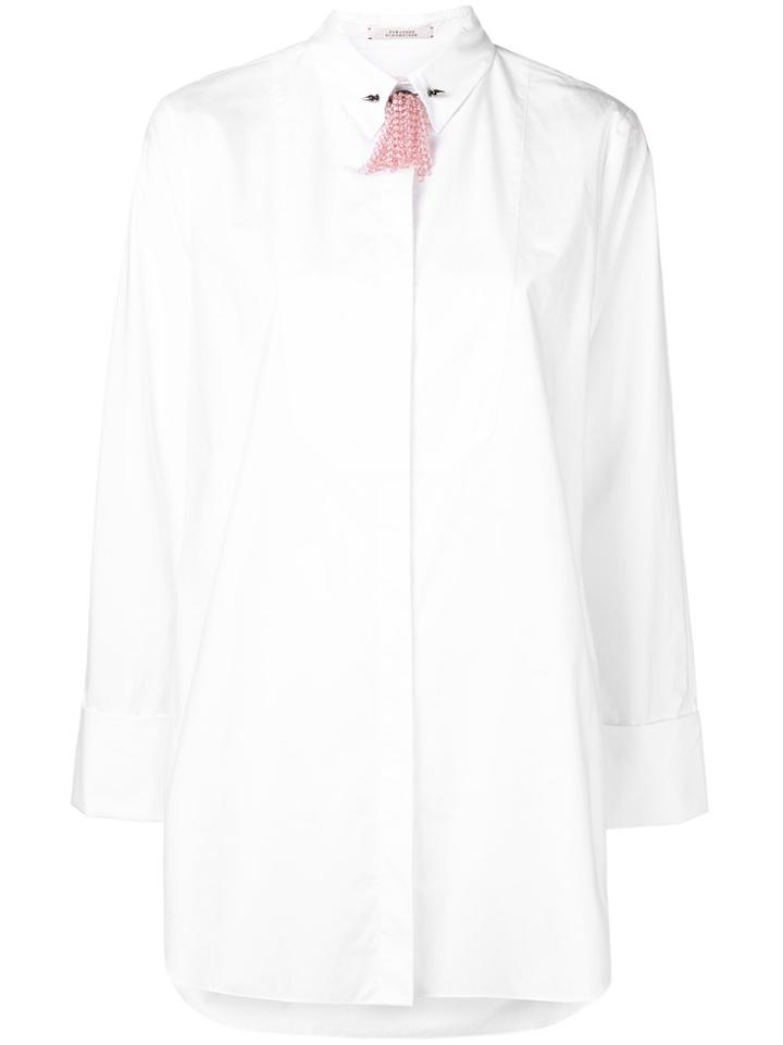 Dorothee Schumacher Beaded Collar Shirt - White