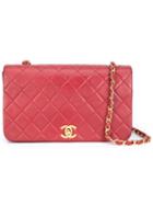 Chanel Vintage Quilted Full Flap Shoulder Bag, Women's, Red