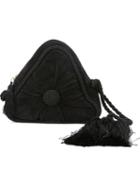 Moschino Vintage Triangle Shaped Clutch, Women's, Black