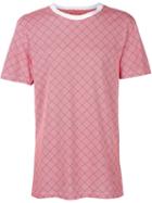 Christopher Raeburn Webbing Print T-shirt, Men's, Size: Small, Red, Cotton/spandex/elastane
