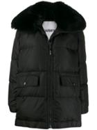 Yves Salomon Army Oversized Padded Coat - Black