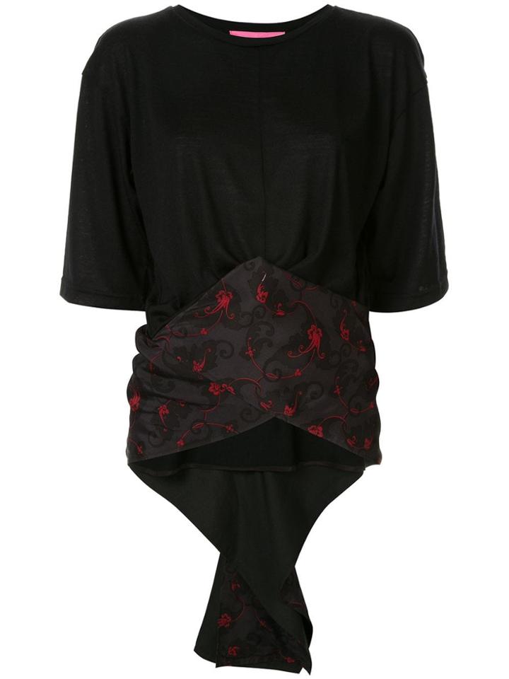 Y's Crossover Waist Shirt - Black