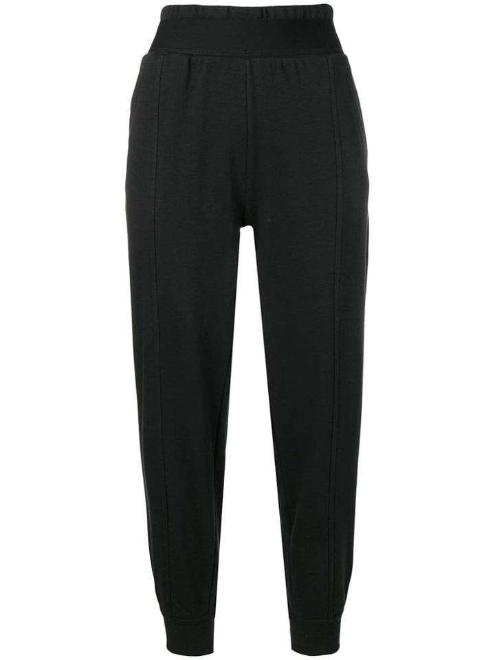 Adidas By Stella Mccartney Cropped Sweatpants - Black