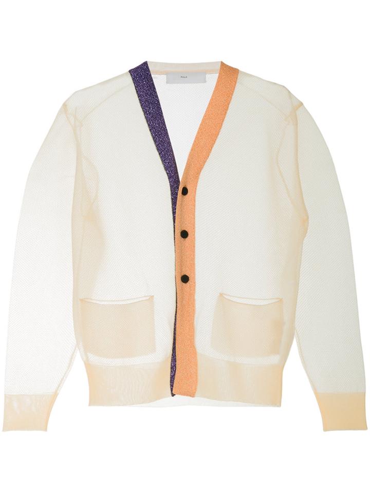 Toga Pulla V-neck Cardigan - Nude & Neutrals