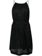 Cecilie Copenhagen - Belted Slip Dress - Women - Viscose - 1, Black, Viscose