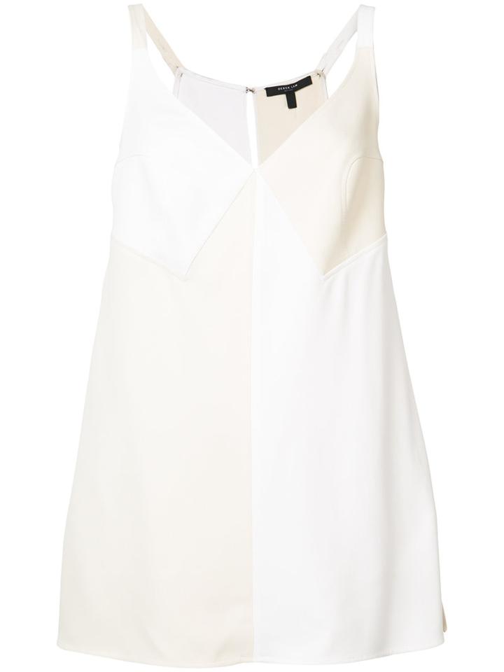 Derek Lam - Sleeveless V-neck Top - Women - Viscose - 42, Nude/neutrals, Viscose