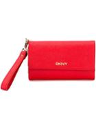 Dkny Wristlet Wallet, Women's, Red, Leather