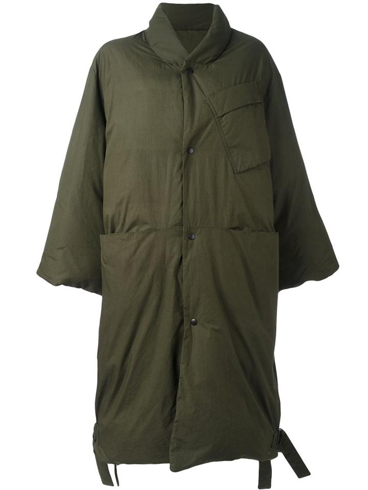 Oamc Padded Collarless Coat