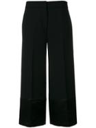 Victoria Victoria Beckham Wide Leg Cropped Trousers - Black