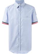 Moncler Gamme Bleu Shortsleeved Shirt, Men's, Size: 0, Blue, Cotton