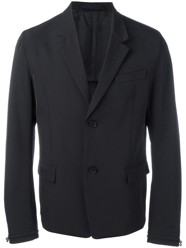 Diesel Black Gold Drawstring Cuff Blazer, Men's, Size: 50, Polyester/viscose/spandex/elastane