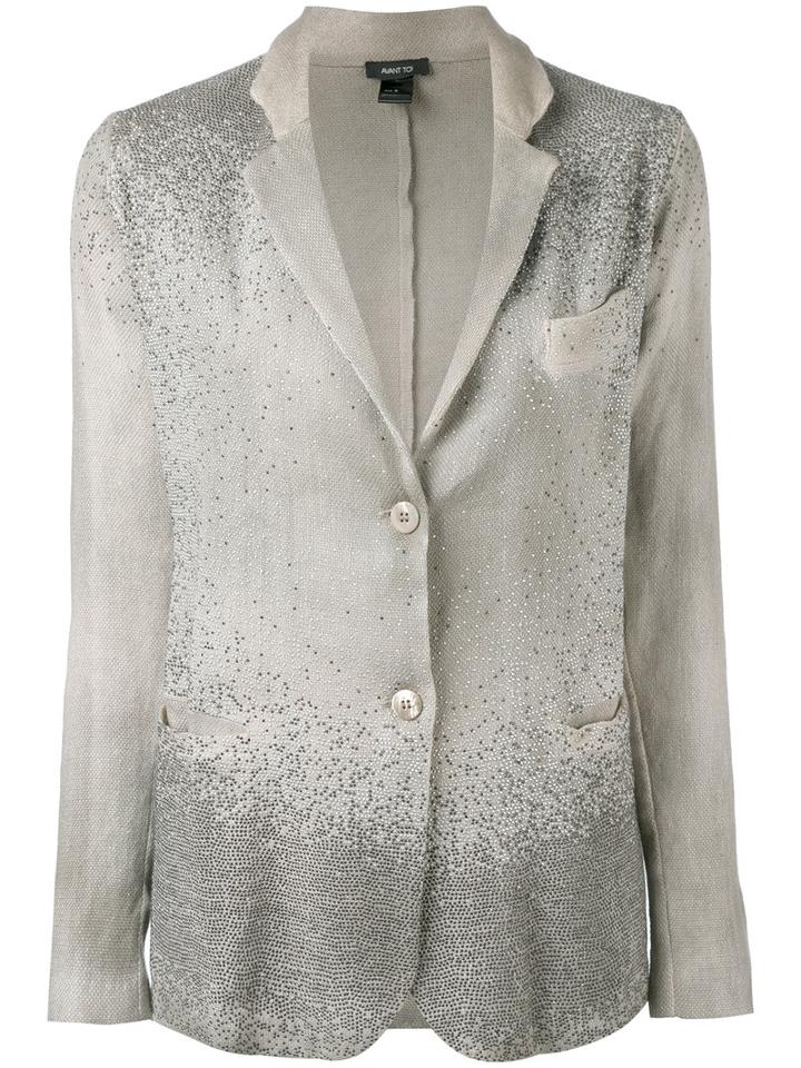 Avant Toi - Corda Classic Blazer - Women - Cotton/linen/flax/polyamide/cashmere - M, Nude/neutrals, Cotton/linen/flax/polyamide/cashmere
