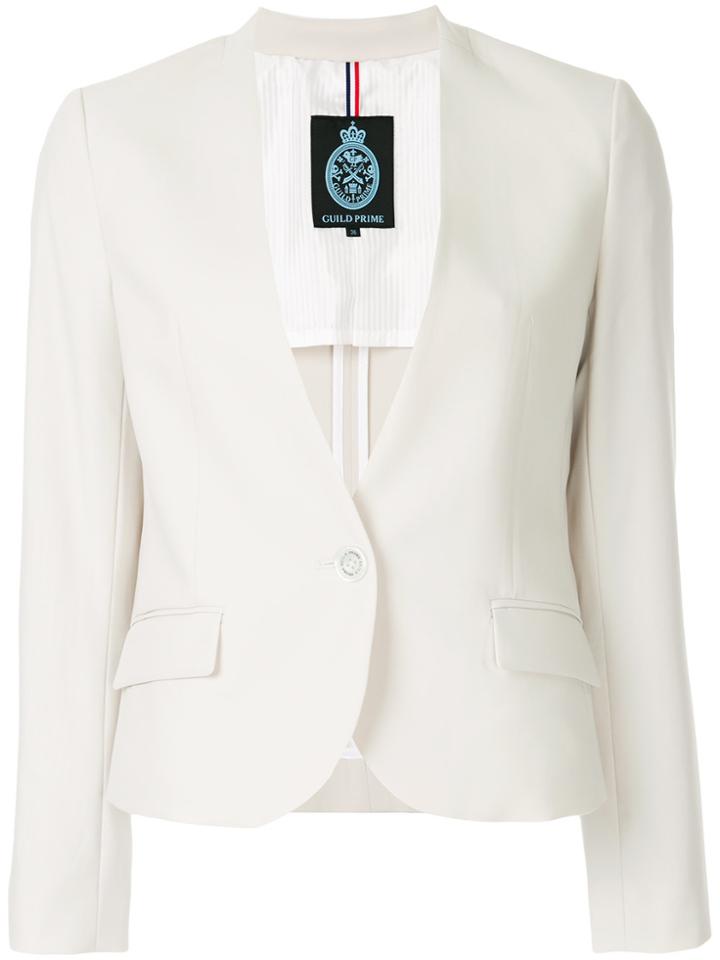 Guild Prime Single Breasted Blazer - White
