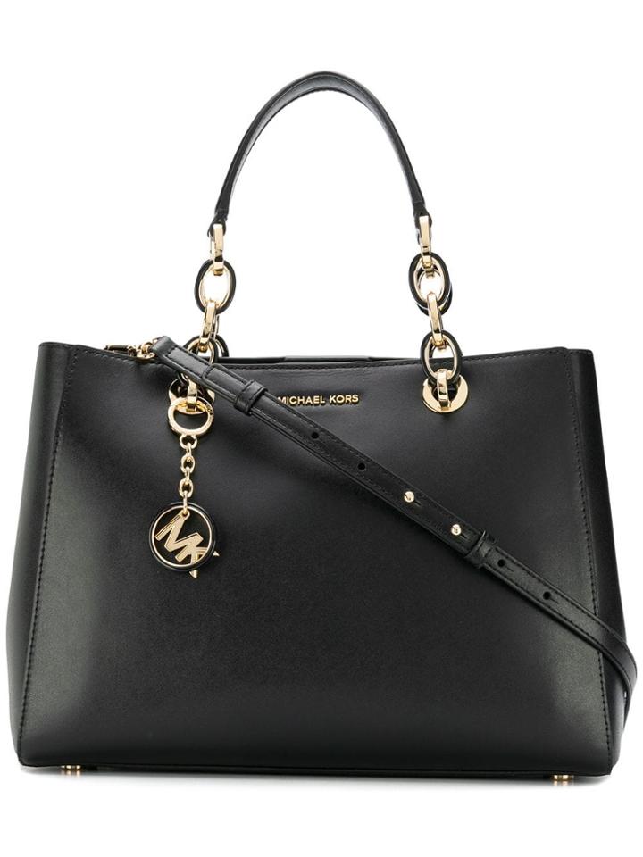 Michael Michael Kors Cynthia Medium Satchel - Black
