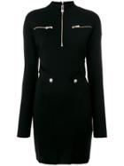 Versus Multiple Zip Dress - Black