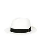 Borsalino Fine Panama Hat, Men's, Size: 58, Black, Straw