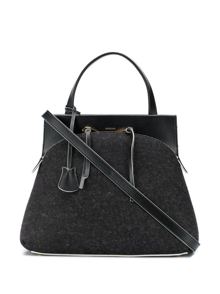 Agnona Segreta Tote Bag - Black