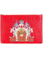 Dolce & Gabbana Castle Patch Clutch, Women's, Red