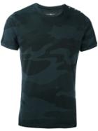 Hydrogen Camouflage Fitted T-shirt, Men's, Size: Small, Black, Cotton