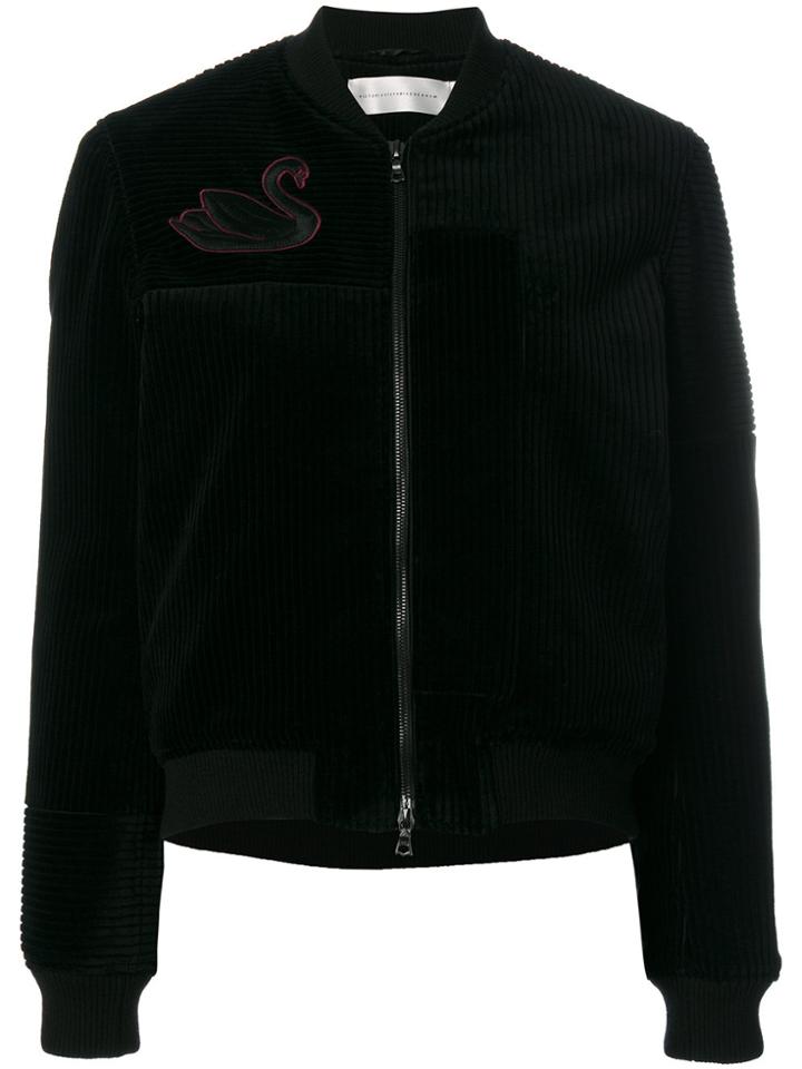 Victoria Victoria Beckham Cropped Bomber Jacket - Black