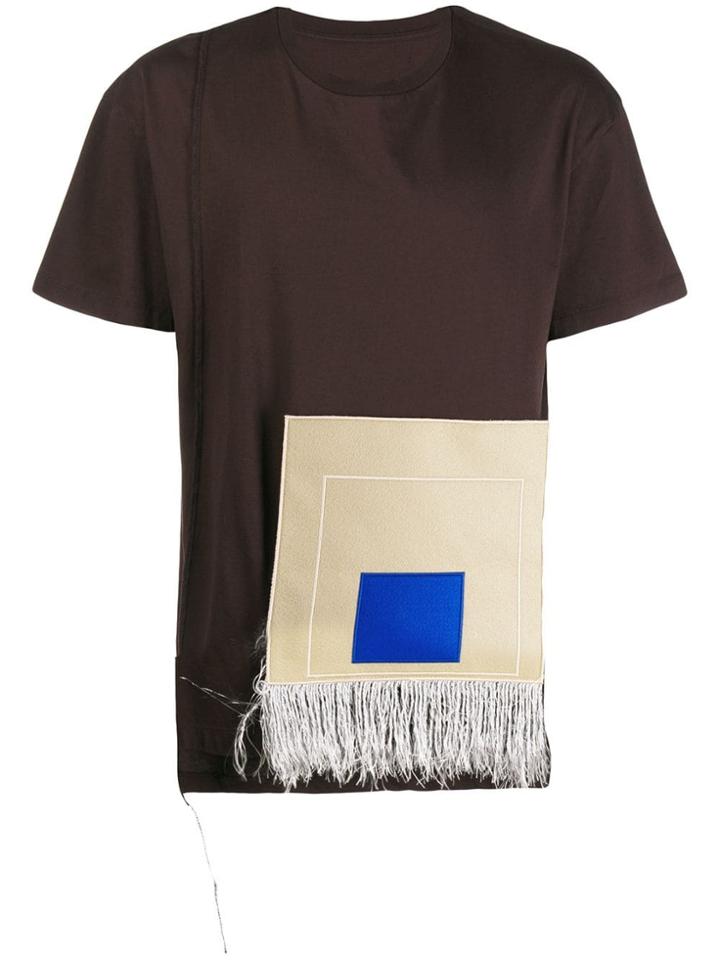 A-cold-wall* Square Appliqué T-shirt - Brown