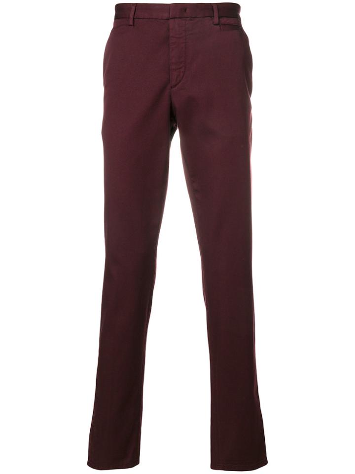 Prada Slim Fit Chinos - Red