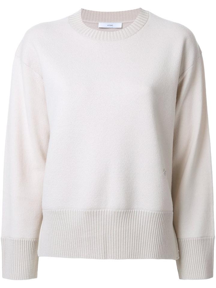 Astraet Crew Neck Jumper, Women's, Brown, Wool