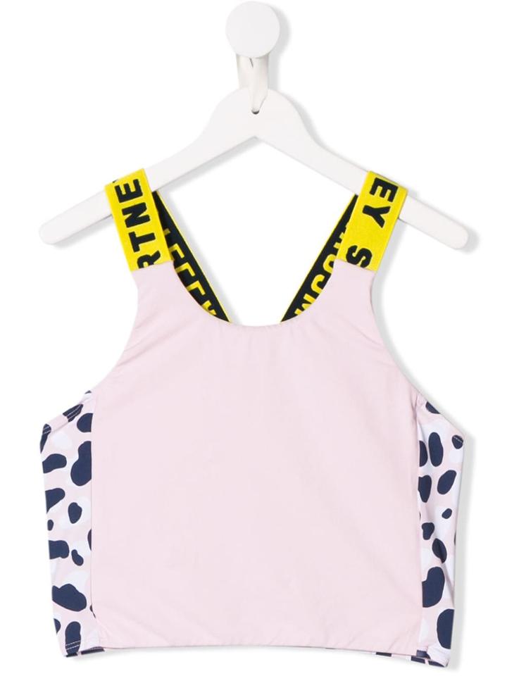 Stella Mccartney Kids Teen Printed Swim Top - Pink