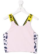Stella Mccartney Kids Teen Printed Swim Top - Pink