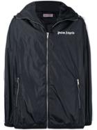Palm Angels Side Stripes Rain Jacket - Black