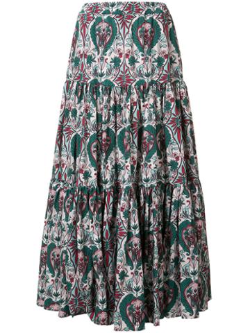 Ladoublej Editions - Rosa Big Skirt - Women - Cotton - S, Women's, Green, Cotton
