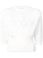 Chloé Crochet Knit Jumper - White