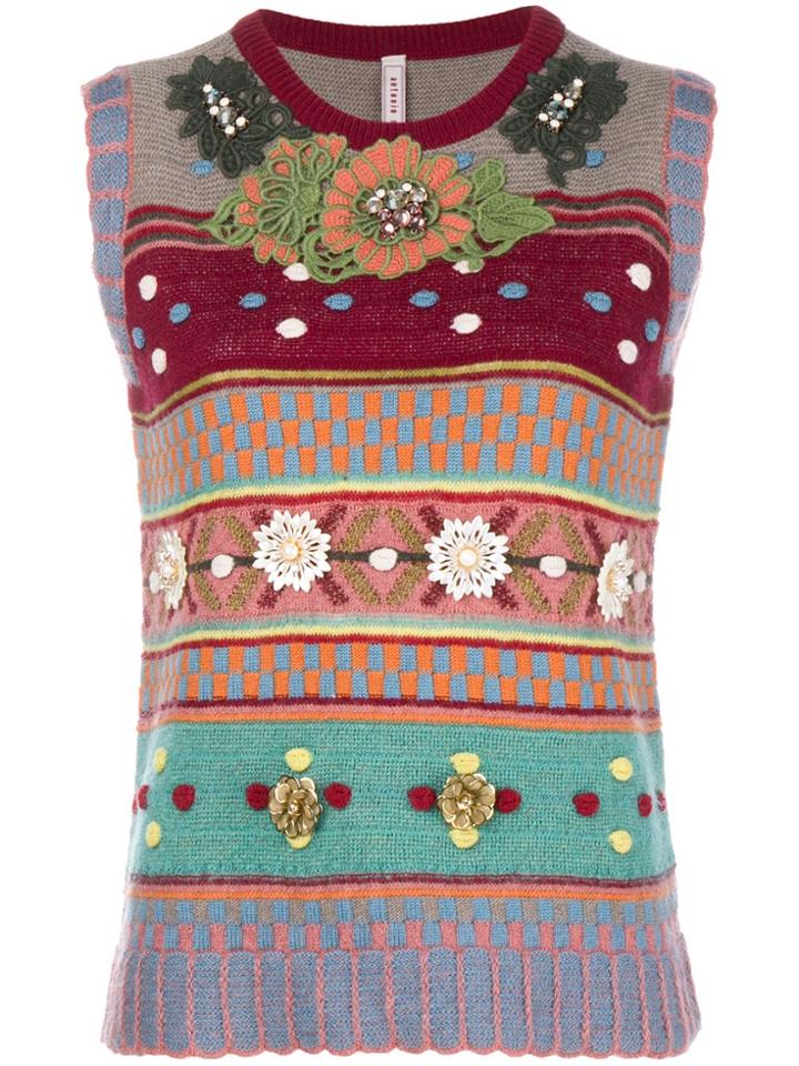 Antonio Marras Ricamo Gilet - Red