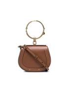 Chloé Brown Nile Small Leather Bracelet Bag - Nude & Neutrals