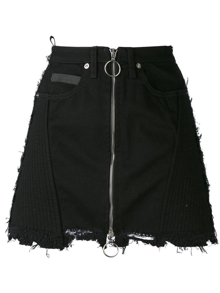 Marcelo Burlon County Of Milan - 'ayelen' Mini Skirt - Women - Cotton/spandex/elastane - 28, Black, Cotton/spandex/elastane