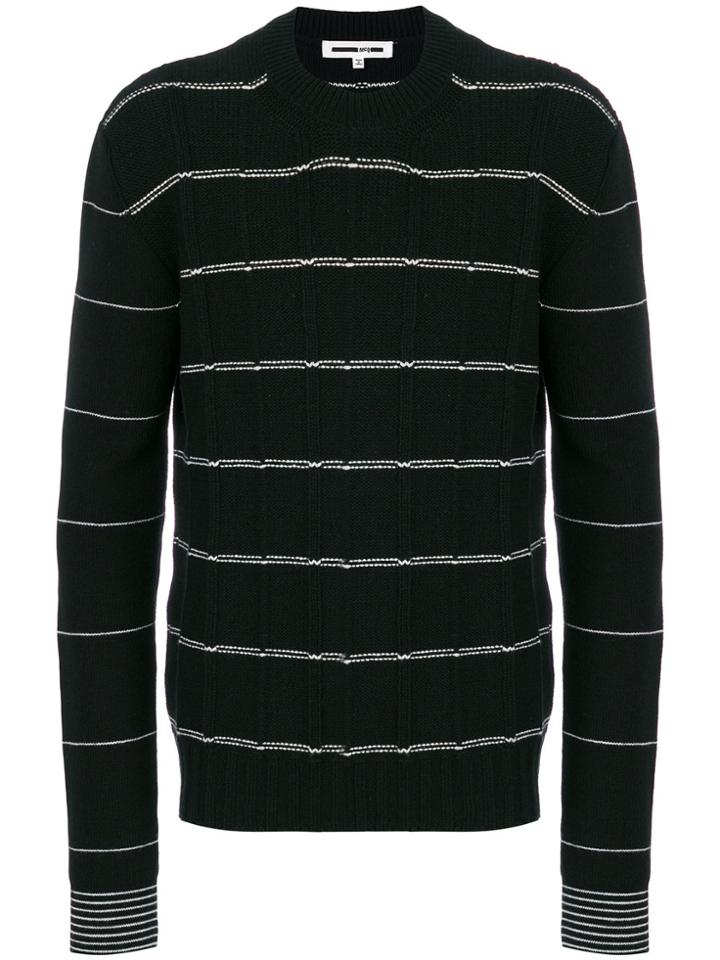 Mcq Alexander Mcqueen Striped Sweater - Black