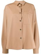 Natasha Zinko Oversized Plain Shirt - Brown