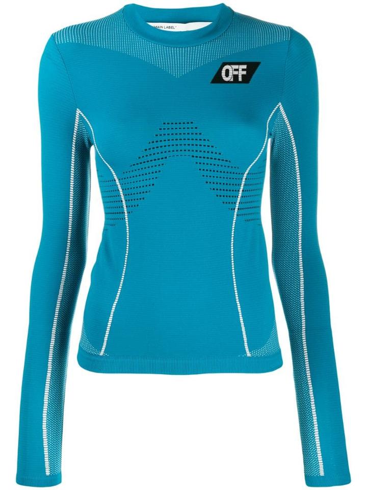 Off-white Technical Jersey Top - Blue