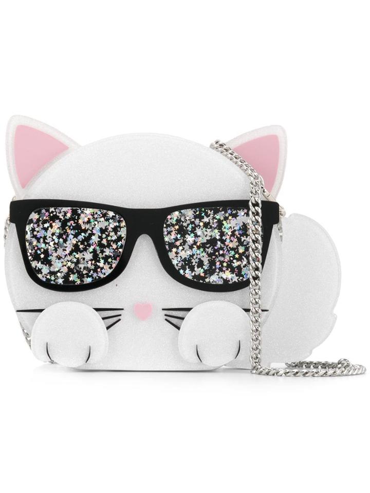 Karl Lagerfeld Choupette Minaudiere Bag - White