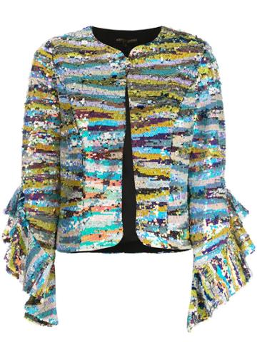 Alberto Makali Ruffle Embellished Jacket - Multicolour