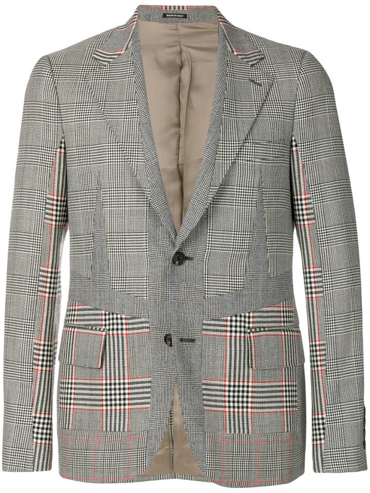 Alexander Mcqueen Classic Checked Jacket - Grey