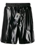 Wwwm Coated Bermuda Shorts - Black