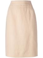 Chanel Vintage Pencil Skirt, Women's, Size: 40, Pink/purple